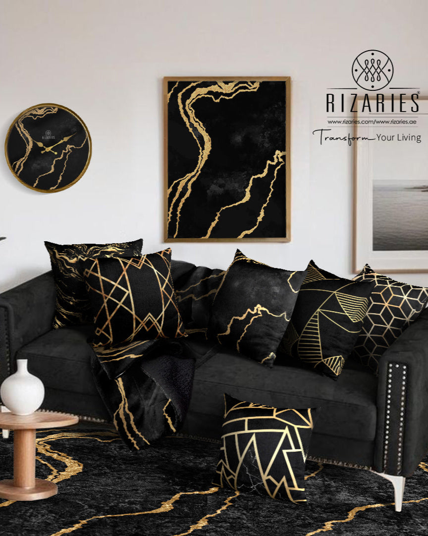 New Black Gold Abstract Bundle of 9 (READ DESCRIPTION)