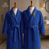 Thumbnail for Couple Set Blue (2 Velour Bathrobe)