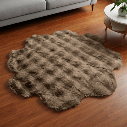 SuperSoft Box Style Fur Flower Mat