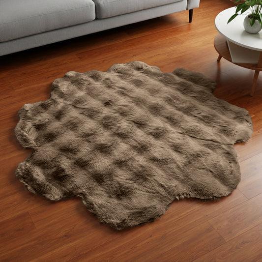 SuperSoft Box Style Fur Flower Mat