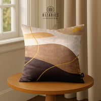 SuperSoft Beige Brown with Gold Lines