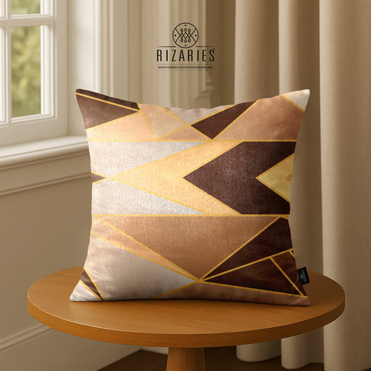 SuperSoft Shades of Copper Gold Geometric