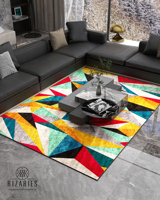 Colorful Geometric Centerpiece (Rug)
