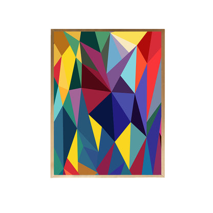 Colorful Triangle Canvas Painting