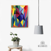 Colorful Triangle Canvas Painting