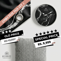 Thumbnail for Black Silver Abstract Cozy Living Set