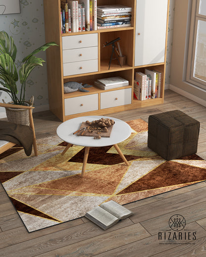 Copper Geometric Centerpiece (Rug)