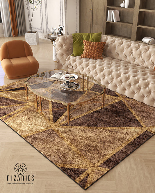 Copper Gold Triangle Centerpiece (Rug)