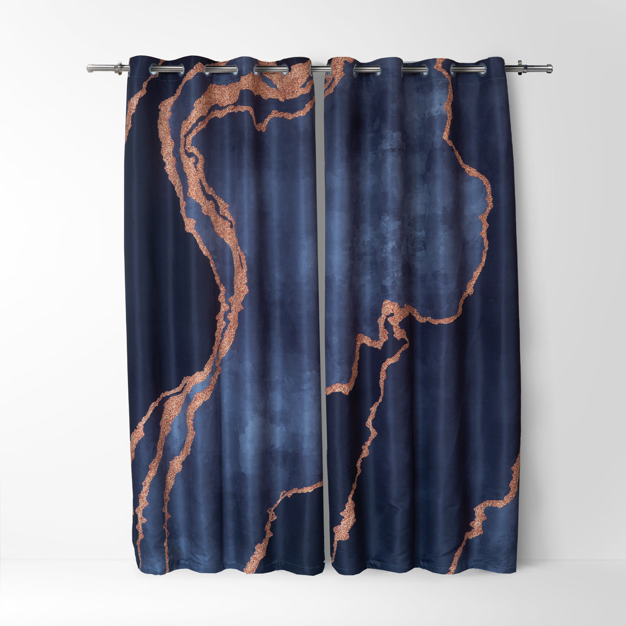 Grey Gold Abstract Curtains (CLEARANCE SALE)