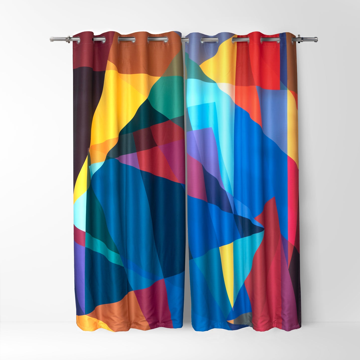 Colorful Abstract Geo Curtains