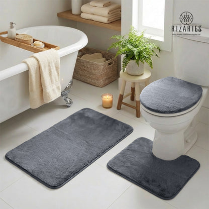 Ultra Soft Bathroom Commode Set (3 PCS)