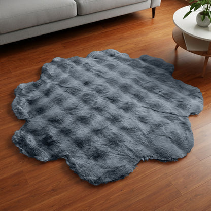 SuperSoft Box Style Fur Flower Mat