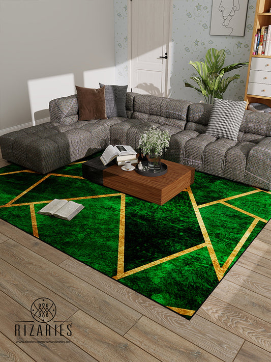 Green Geo Centerpiece (Rug)