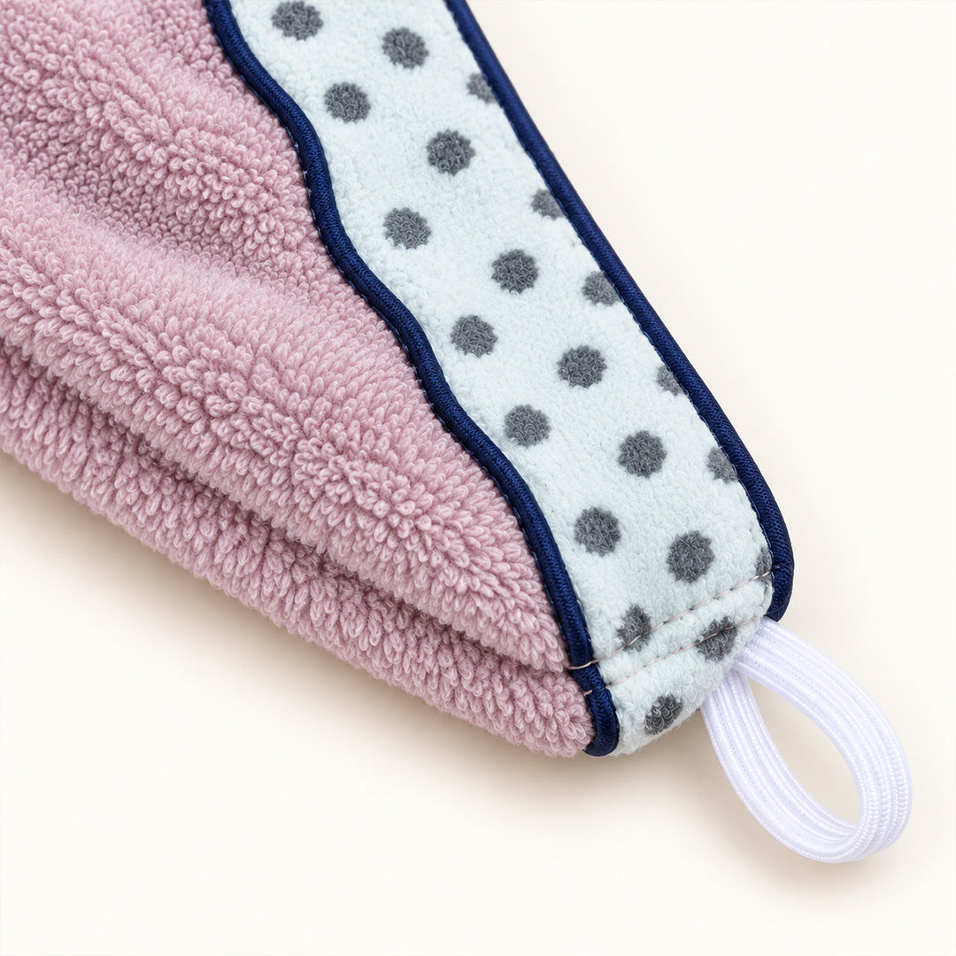 Microfiber Hair Towel Wrap with Button Loop | Quick-Dry Hair Turban