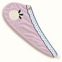 Microfiber Hair Towel Wrap with Button Loop | Quick-Dry Hair Turban