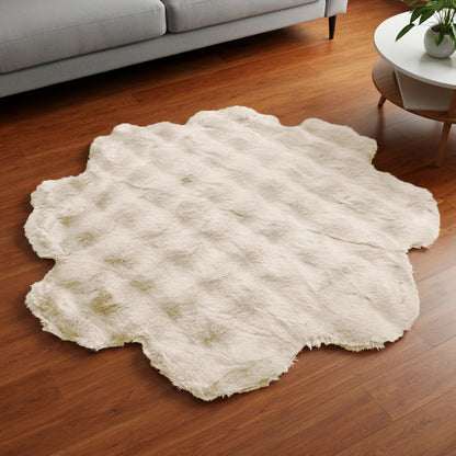 SuperSoft Box Style Fur Flower Mat