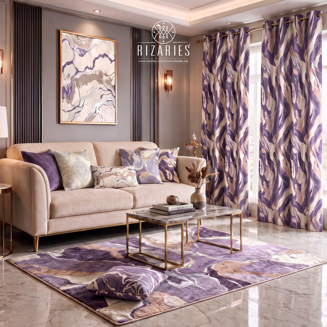 Lavender Gold Marble Bundle of 9 (READ DESCRIPTION)