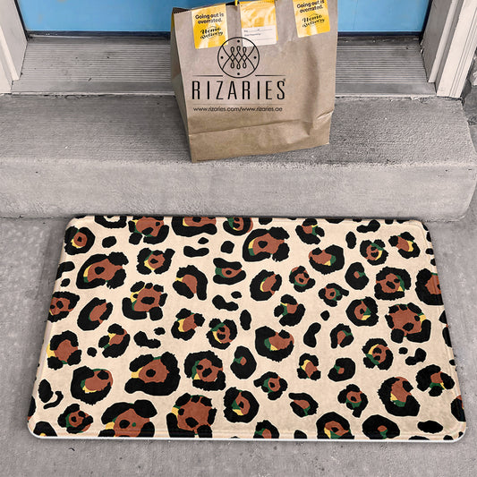 SuperSoft Leopard Pattern Door Mat