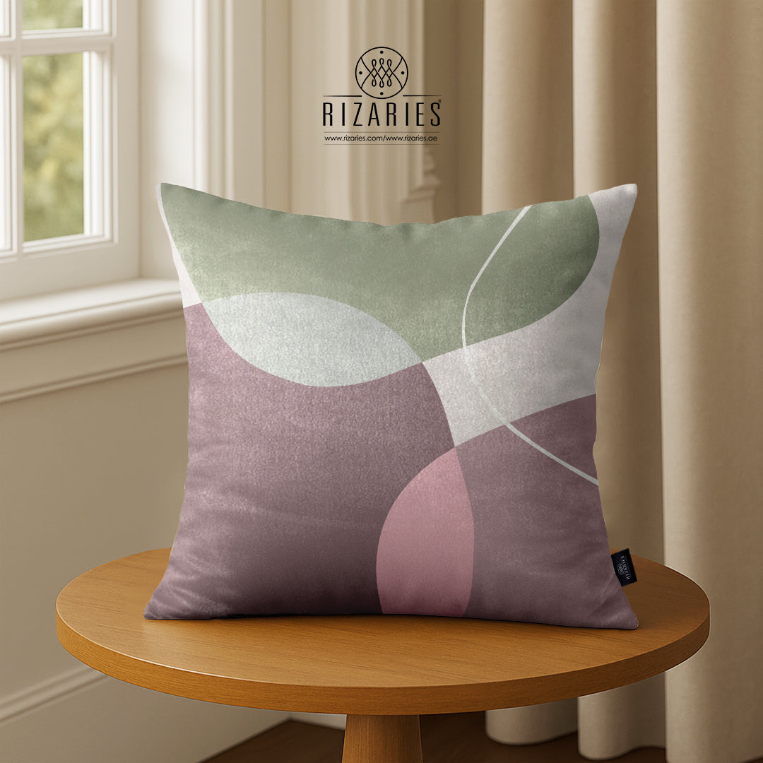 SuperSoft Mist Pink Abstract Throw Cushion