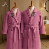 Thumbnail for Couple Set Lite Pink (2 Velour Bathrobe)