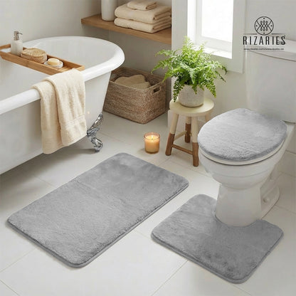 Ultra Soft Bathroom Commode Set (3 PCS)