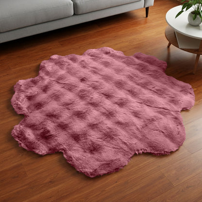SuperSoft Box Style Fur Flower Mat