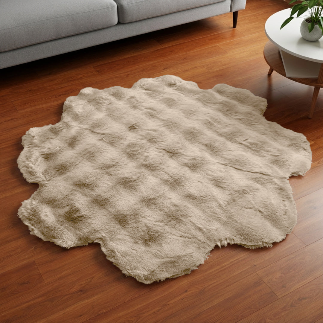 SuperSoft Box Style Fur Flower Mat