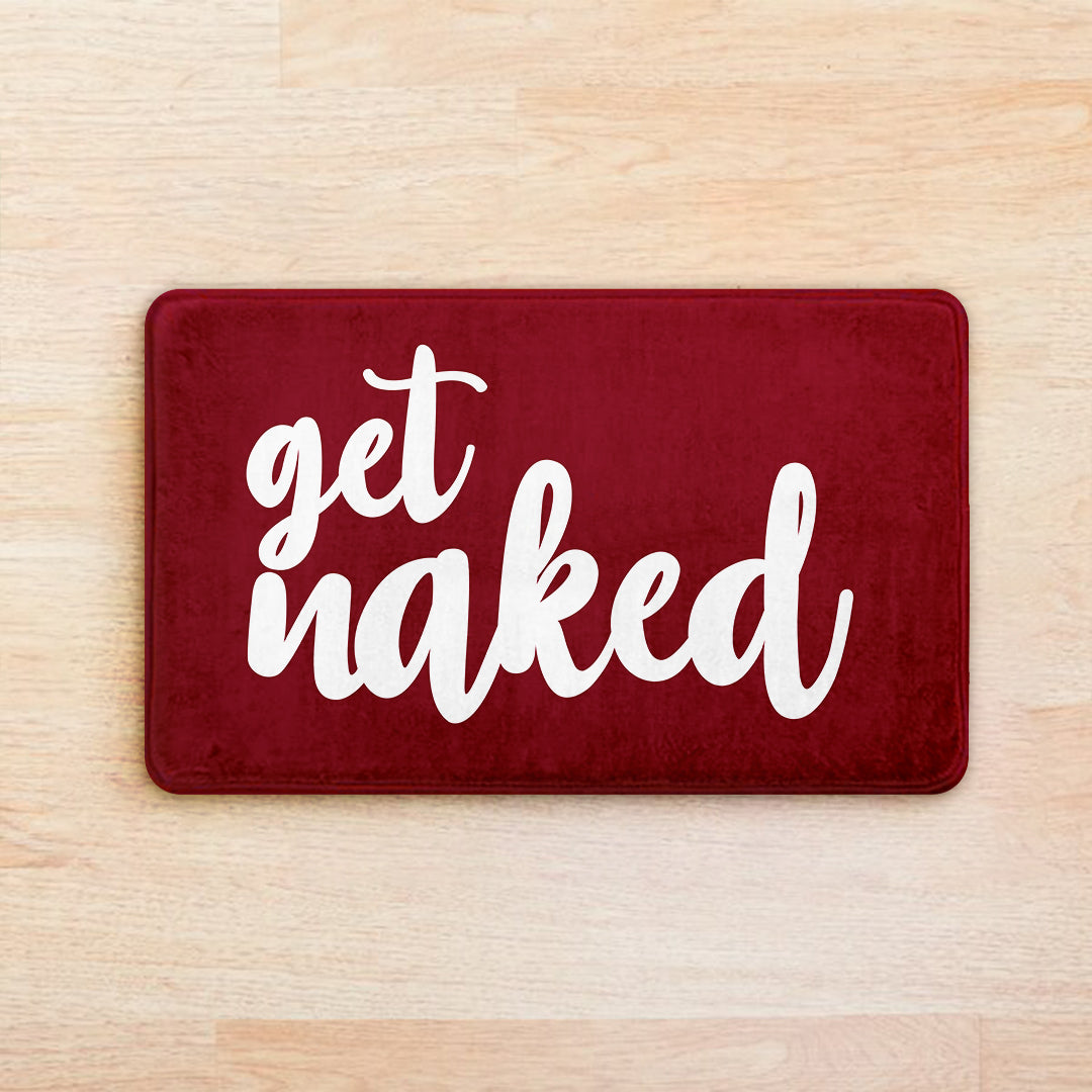 Supersoft Burgundy Get Nak Door Mat