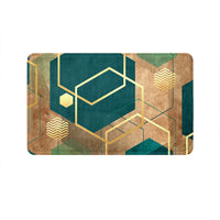 Thumbnail for Supersoft Emerald Copper Geometric Door Mat