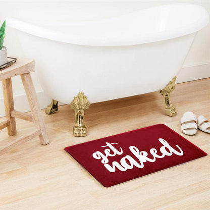 Supersoft Burgundy Get Nak Door Mat