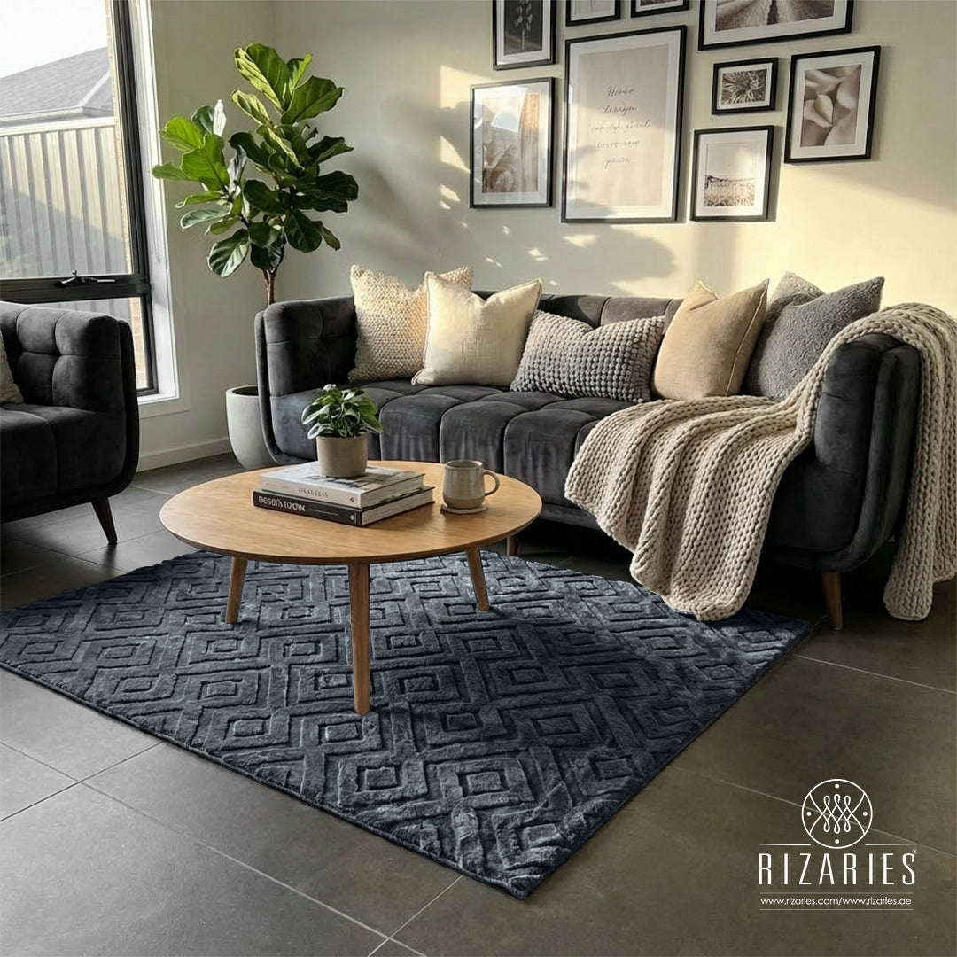 Luxe Geometric Soft Rug