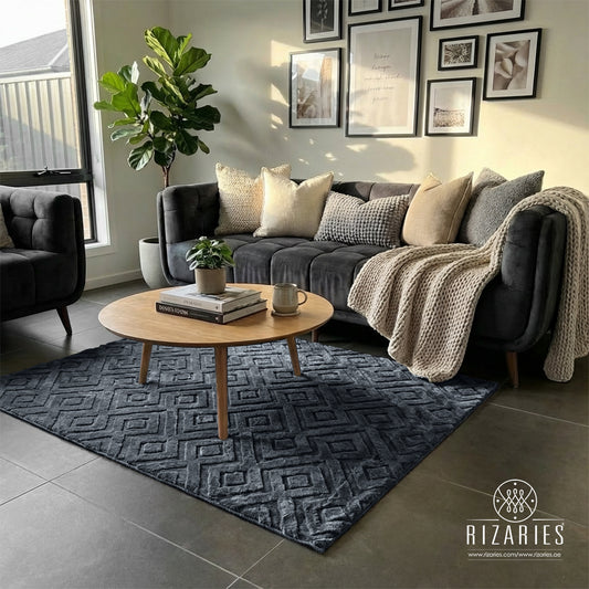 Luxe Geometric Soft Rug