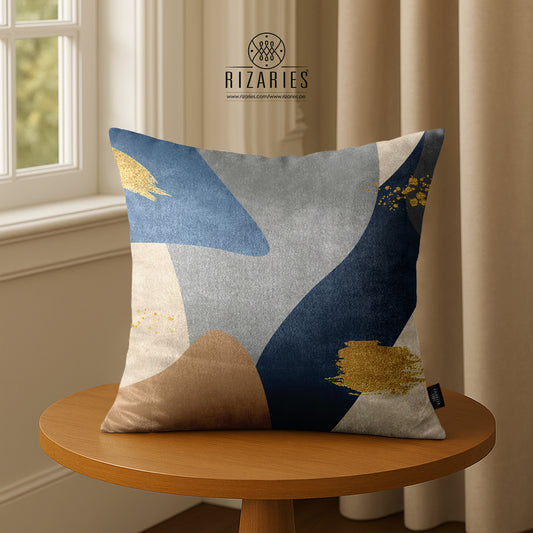 SuperSoft Navy Beige Abstract