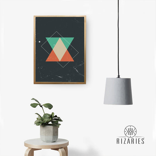 New Triangle Handmade Painting