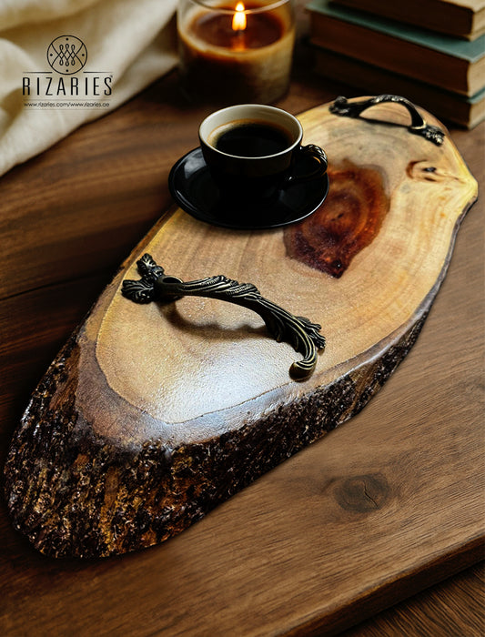 New Shesham long Wooden Platter/Tray with Handles