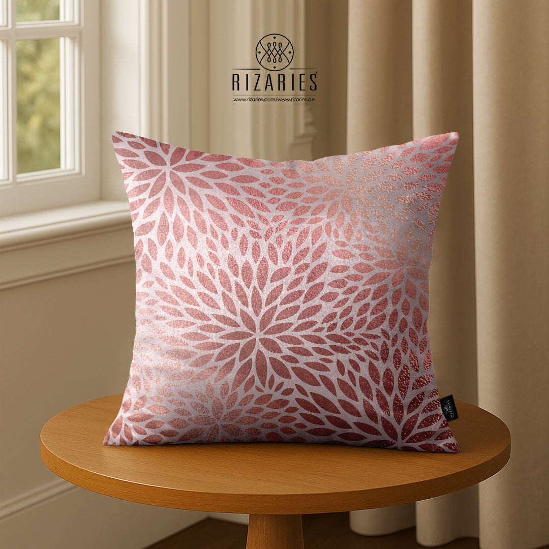 SuperSoft Stained Pink Geo Throw Pillow