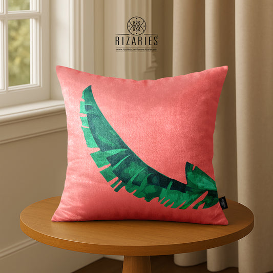 SuperSoft Pink Tropical Leaf 2