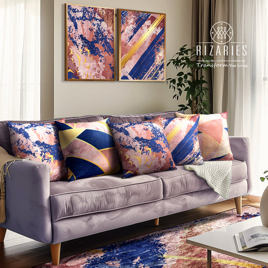 Pink Navy Abstract Bundle of 8 (READ DESCRIPTION