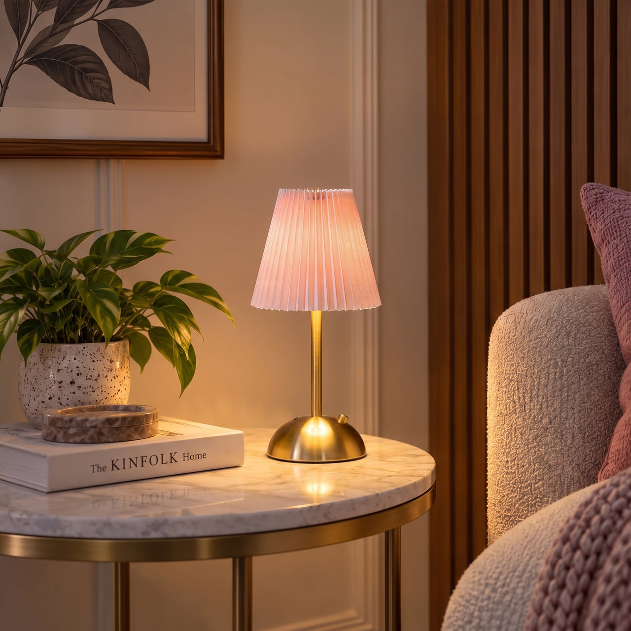 Light Pink Glow Desk Lamp