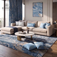 SuperSoft Powder Blue Abstract Lines