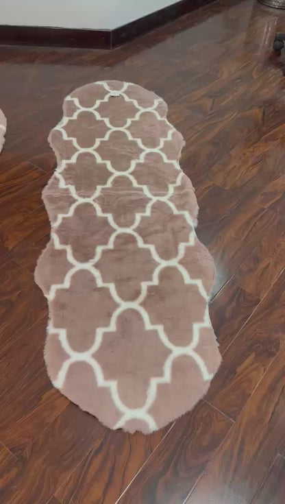 SuperSoft Moroccan Luxe Imitation Fur Runner Mat