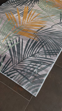 Supersoft Leaves Design Luxury Centerpiece (Rug)