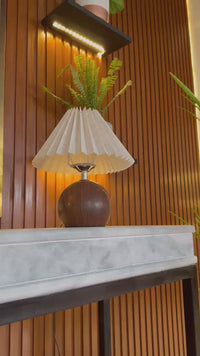 Warm Glow Wooden Style Desk Lamp