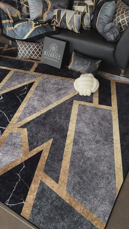 Grey Mosaic Centerpiece (Rug)