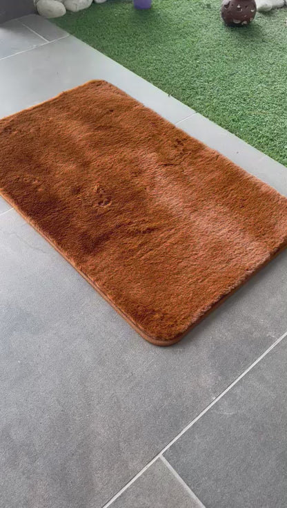 Fluffy Imitation Rabbit Fur Mat