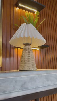 Woven Small Glow Table Lamp