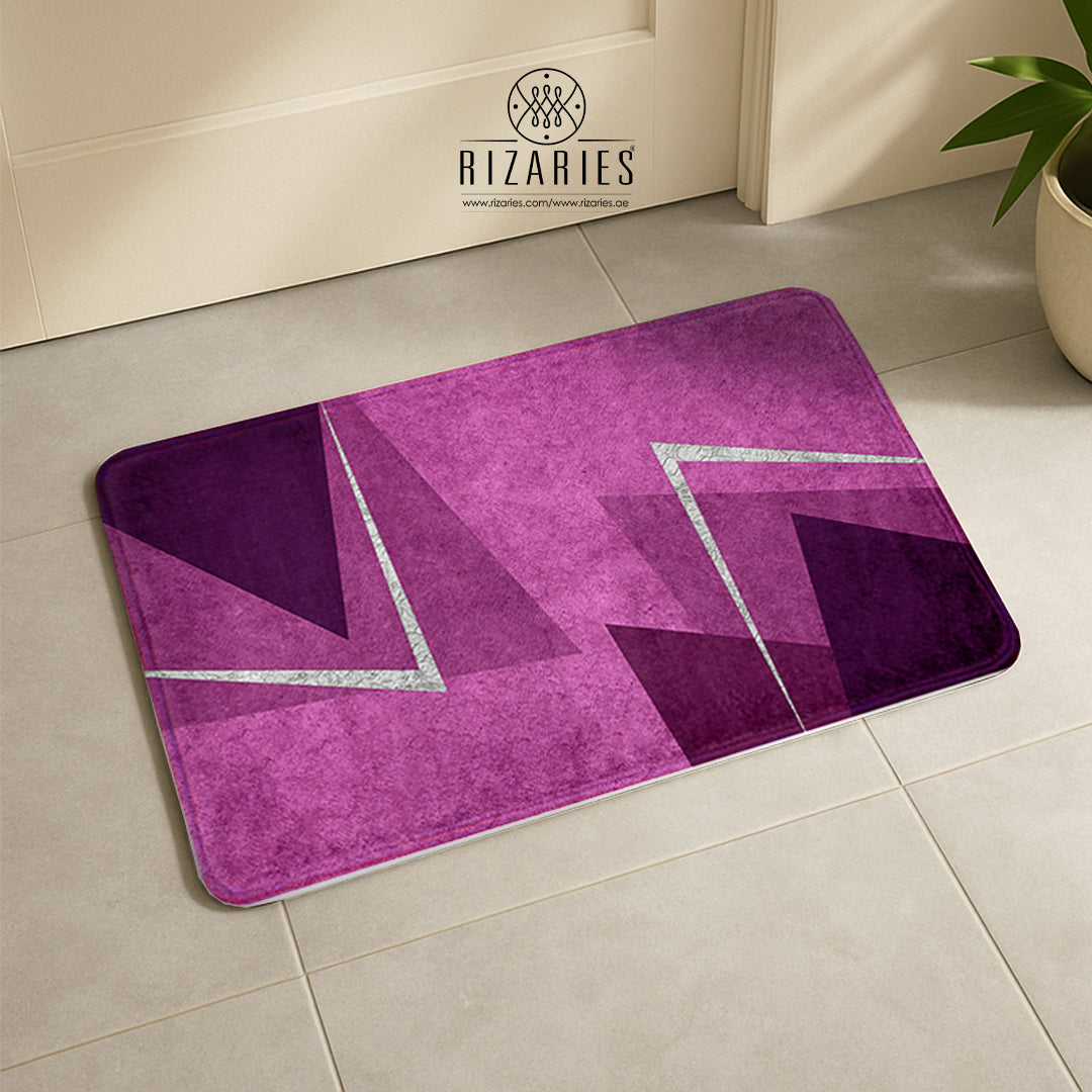 SuperSoft Shades of Purple Triangle Door Mat