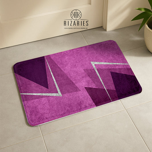 SuperSoft Shades of Purple Triangle Door Mat