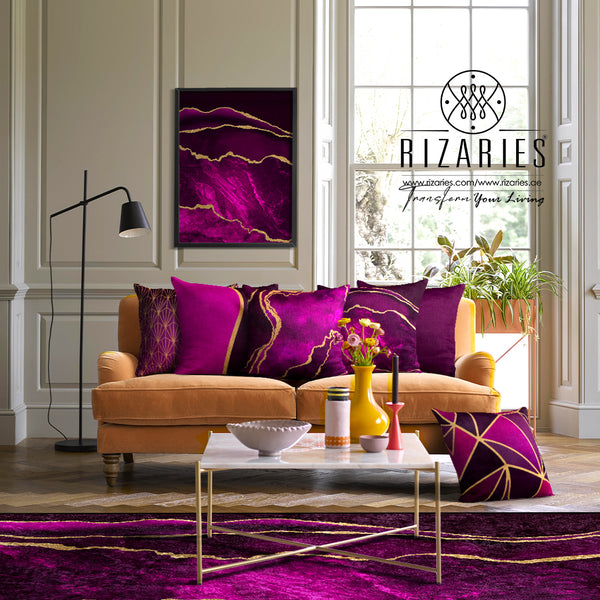 Purple Gold Abstract
