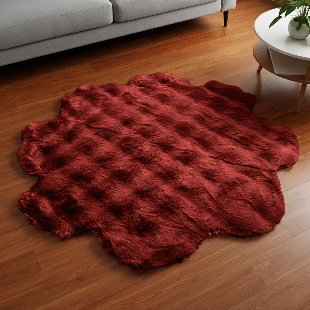 SuperSoft Box Style Fur Flower Mat